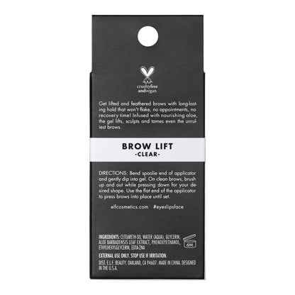 e.l.f. Brow Lift Clear Eyebrow Shaping Wax - Fluffy Feathered Look, Vegan & Cruelty-Free