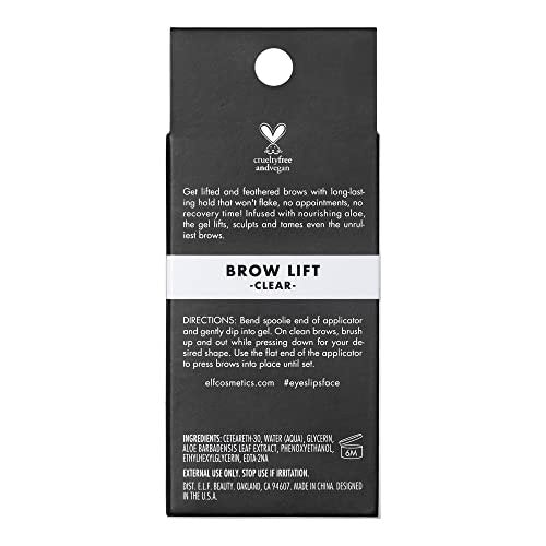 e.l.f. Brow Lift Clear Eyebrow Shaping Wax - Fluffy Feathered Look, Vegan & Cruelty-Free - görsel 11