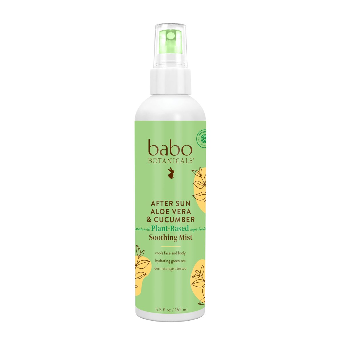 Babo Botanicals After Sun Soothing Mist - Aloe Vera & Cucumber - EWG Verified - Alcohol-Free - Non-Aerosol - 8 Fl Oz - görsel 1