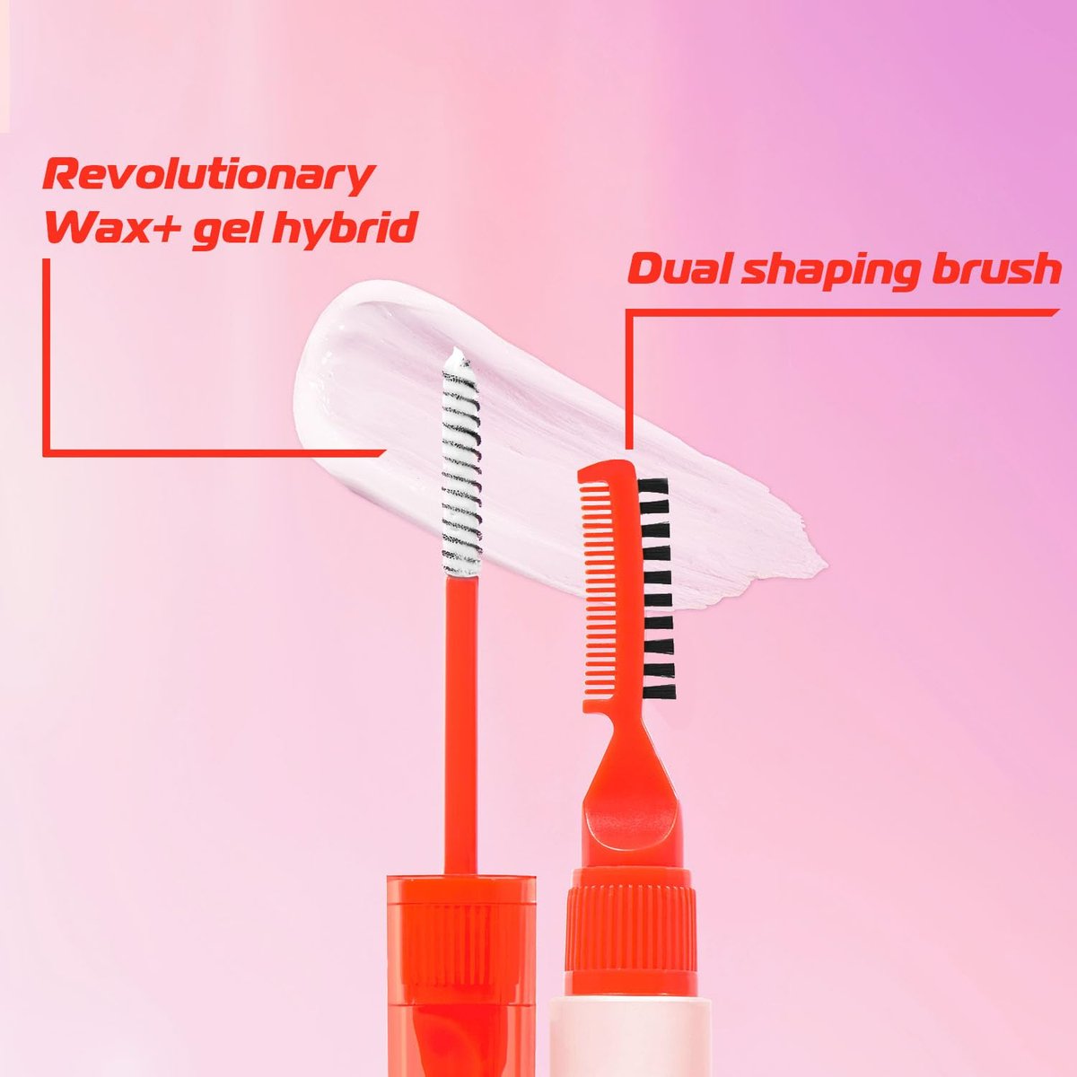 Makup Beauty Brow Me Eyebrow Sculpt Gel + Wax Hybrid – Vegan, Paraben-Free Brow Color (0.27 Fl Oz) - görsel 9
