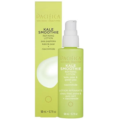 Pacifica Kale Smoothie Refining Face Lotion - Niacinamide & Vitamin C Moisturizer for All Skin Types, Minimizes Pores, Vegan, 1.7 fl oz Avelisse