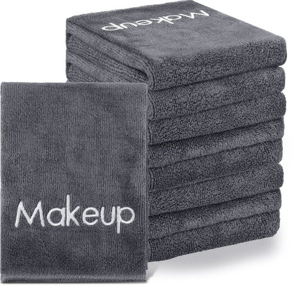 Shimeyao 20 Pack Makeup Remover Cloths - Gray Soft Microfiber Face Washcloths, Reusable & Quick Dry, 13x13 Inches, for Women Cleansing, Hand, Travel, Hotel Avelisse