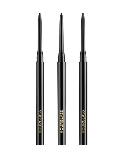 Hourglass 1.5mm Mechanical Gel Liner - 3-Pack Obsidian | Precision Black Eyeliner Avelisse