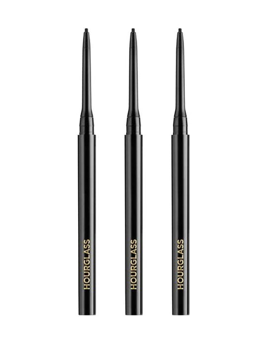 Hourglass 1.5mm Mechanical Gel Liner - 3-Pack Obsidian | Precision Black Eyeliner Avelisse