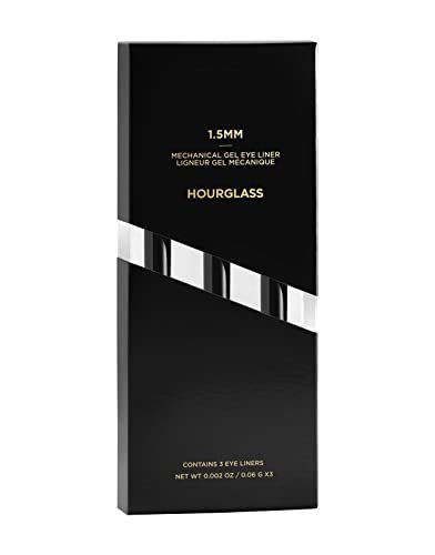 Hourglass 1.5mm Mechanical Gel Liner - 3-Pack Obsidian | Precision Black Eyeliner Avelisse