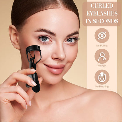 Perthlin Eyelash Curler & Comb Kit – Silicone Pads & Eyebrow Brush for Women