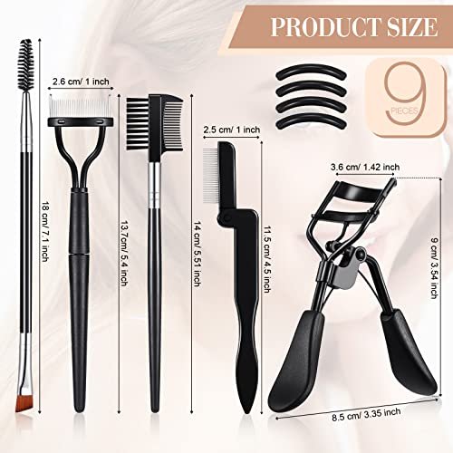 Perthlin Eyelash Curler & Comb Kit – Silicone Pads & Eyebrow Brush for Women - görsel 4