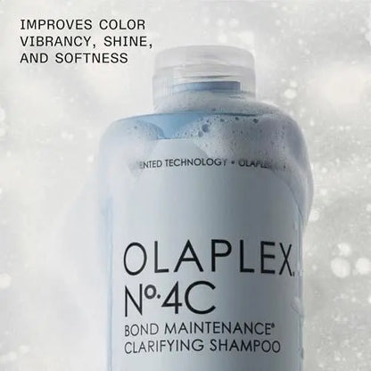 Olaplex Nº.4C Bond Maintenance Clarifying Deep Cleansing Shampoo – Removes Impurities & Restores Color Vibrancy for All Hair Types (8.5 fl oz) Avelisse