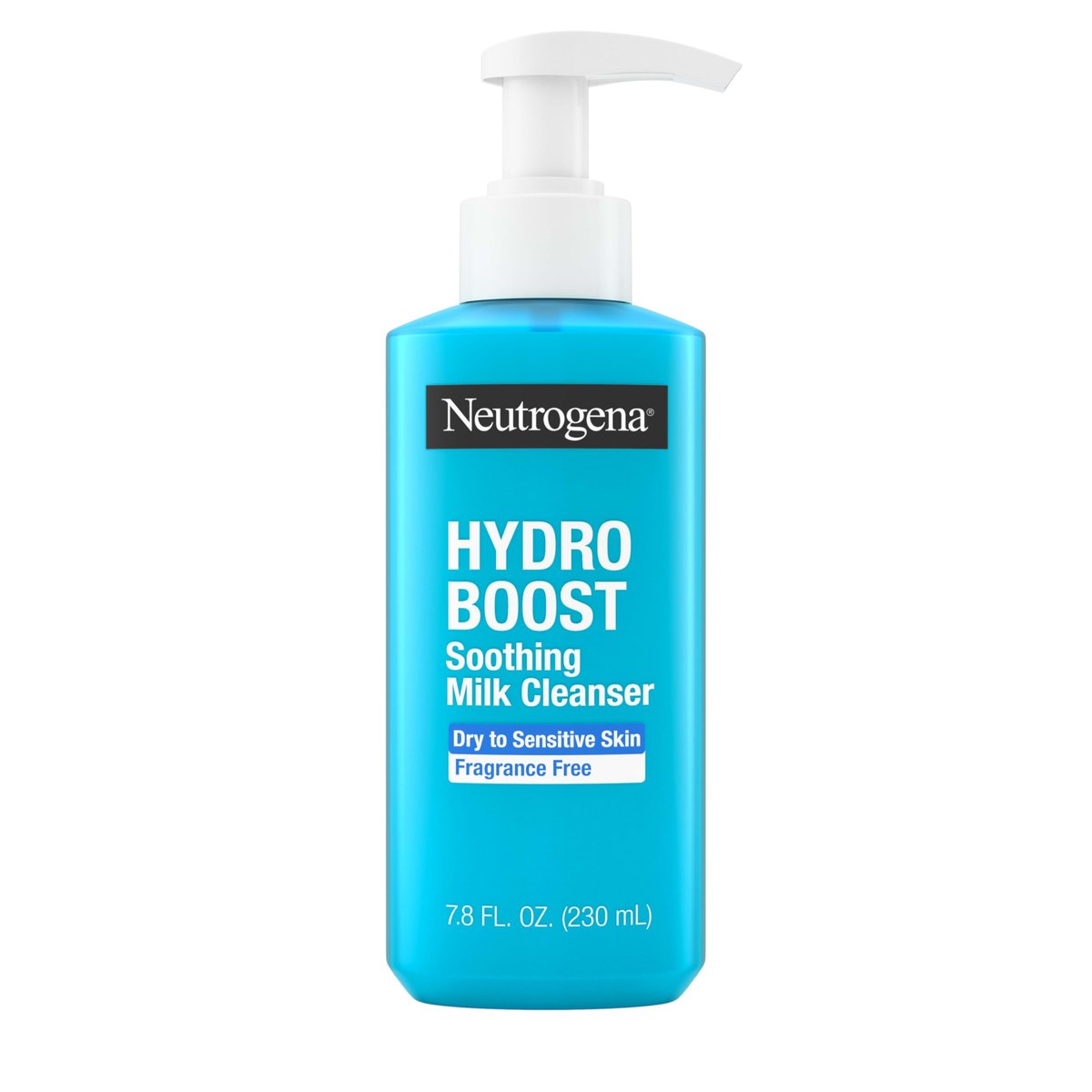 Neutrogena Hydro Boost Face Wash Soothing Milk Cleanser, Fragrance-Free Hydrating Facial Cleanser with Hyaluronic Acid for Sensitive Skin & Makeup Removal, 7.8 oz Avelisse