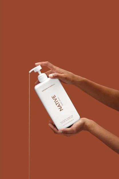 Native Body Wash Bundle: Coconut & Vanilla + Cucumber & Mint - 36 oz Bottles with Pump (Pack of 2) Avelisse