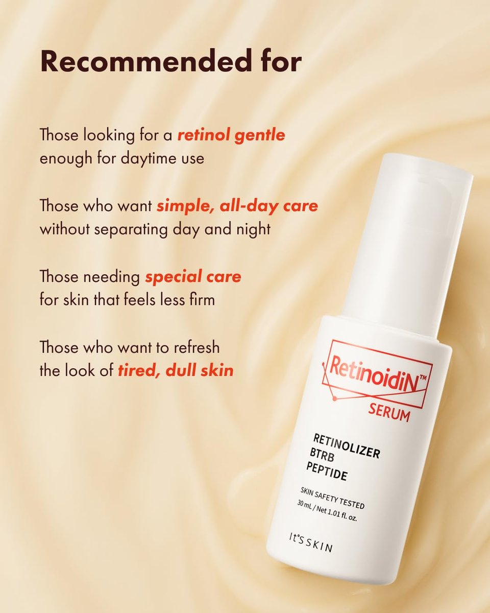 It'S SKIN Retinoidin Serum - Retinol Anti-Aging Serum for Smoothing Wrinkles & Fine Lines, Firming & Moisturizing with Adenosine, Hyaluronic Acid, Peptides, Niacinamide and Ceramide, 1.01 fl.oz. - görsel 13