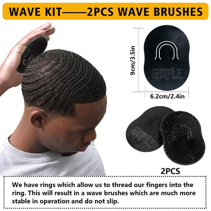Goiple Wave Pomade for Men - Strong Hold, Easy Wash 360 Wave Training Hair Cream with Silky Durag Cap Set Avelisse