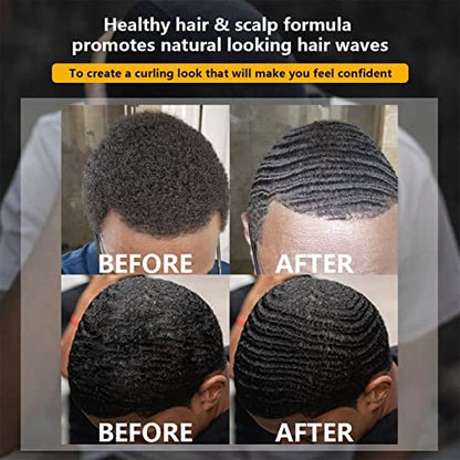 Goiple Wave Pomade for Men - Strong Hold, Easy Wash 360 Wave Training Hair Cream with Silky Durag Cap Set Avelisse
