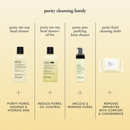 philosophy purity made simple pore purifying foaming facial cleanser - with papaya enzyme & glycolic acid - face wash removes dirt and impurities from pores - 5 fl oz Avelisse