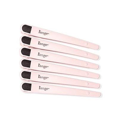 L'ANGE HAIR Rubber Sectioning Hair Clips - Narrow-Tipped Design for Parting & Sectioning - Easy Grip Handles - Professional Styling Results - 6-Pack (Blush) Avelisse