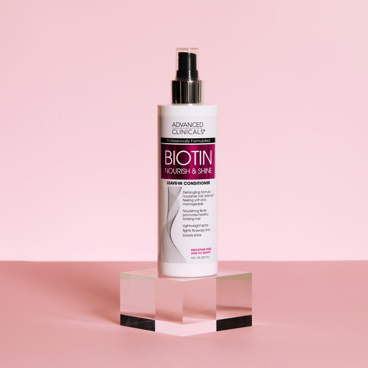 Advanced Clinicals Biotin Thicken & Shine Hair Spray Leave-In Treatment, Nourishing Detangling Formula for Fine, Damaged, or Frizz Prone Hair, Supports Scalp Health for Strong Thick Hair, 8 Fl Oz - görsel 17