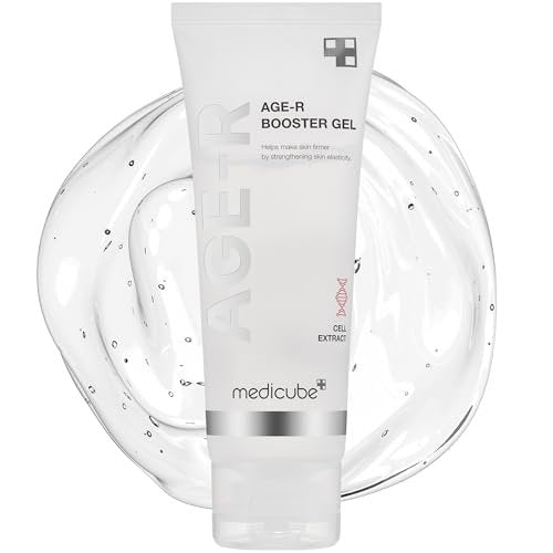 Medicube Age-R Booster Gel Serum – Moisturizing & Nourishing Face Serum with Plant Stem Cell Extract, Hyaluronic Acid & Collagen – Hypoallergenic Korean Skin Care (3.38 fl oz) Avelisse