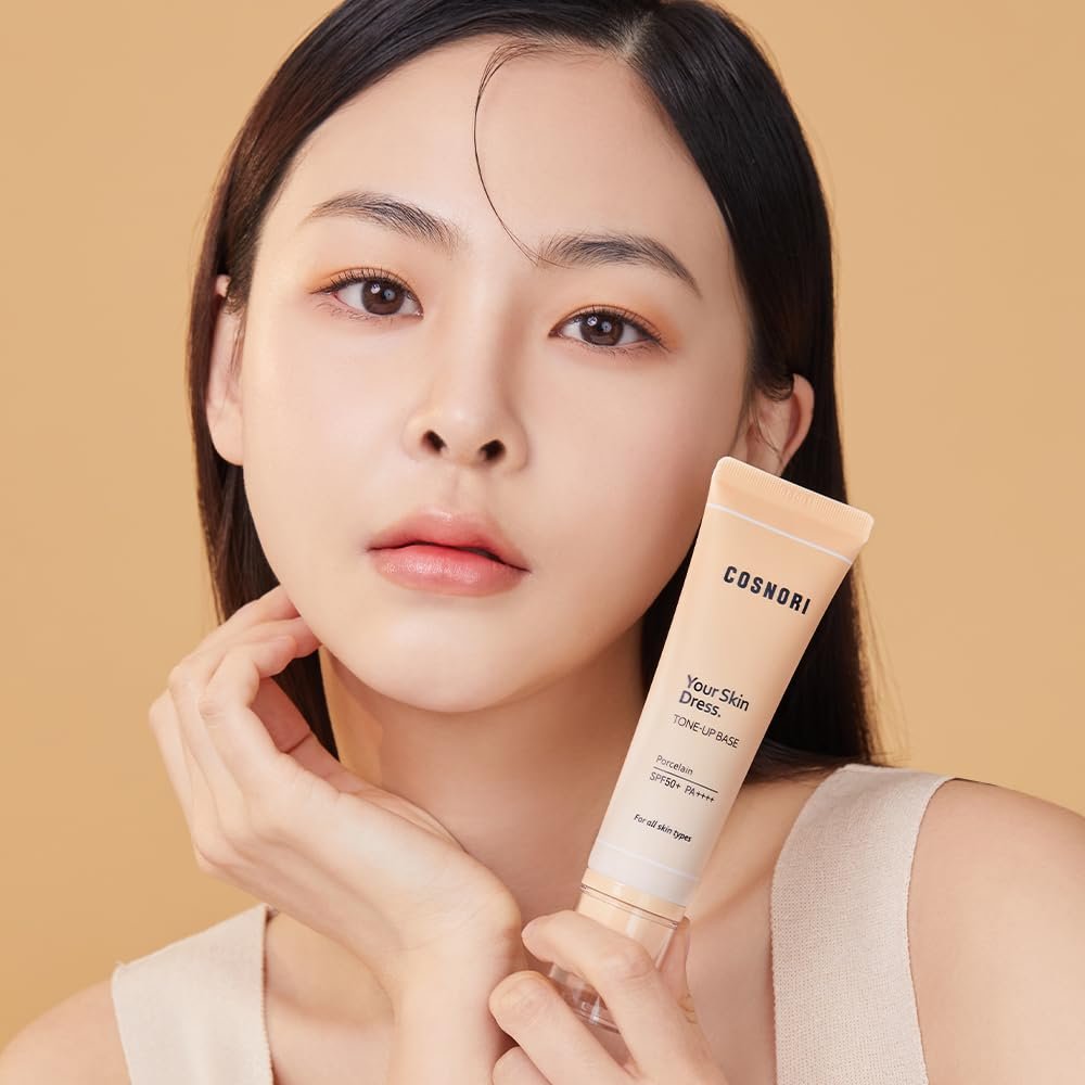COSNORI Your Skin Dress Tone up Base – Porcelain – Concealing Pores & Blemishes – Tone Correcting Makeup Base with Niacinamide – 1.69 fl.oz Avelisse
