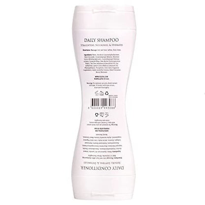 YUDIVA 2-in-1 Shea Butter Shampoo & Conditioner Set with Travel Bag – 15.2 Fl Oz for All Hair Types