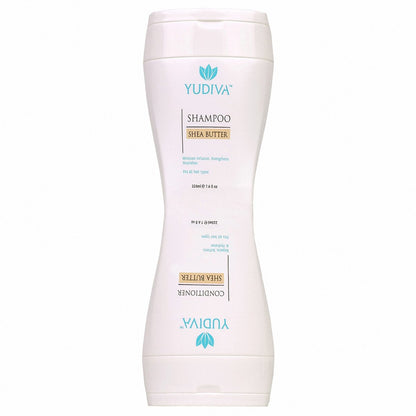 YUDIVA 2-in-1 Shea Butter Shampoo & Conditioner Set with Travel Bag – 15.2 Fl Oz for All Hair Types