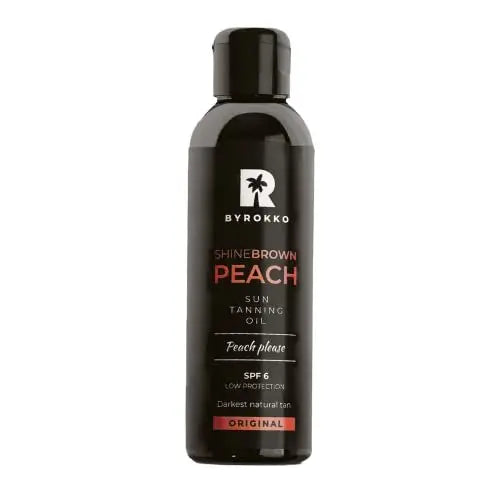 BYROKKO Shine Brown Premium Tanning Accelerator with Peach Oil, Almond Oil & Vitamin E – 5.07 Fl Oz (150 ml) for Sunbed & Outdoor Tanning Avelisse