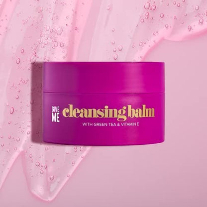 Give Me Cosmetics Cleansing Balm with Green Tea & Vitamin E – Hydrating Makeup Remover for All Skin Types, Paraben-Free