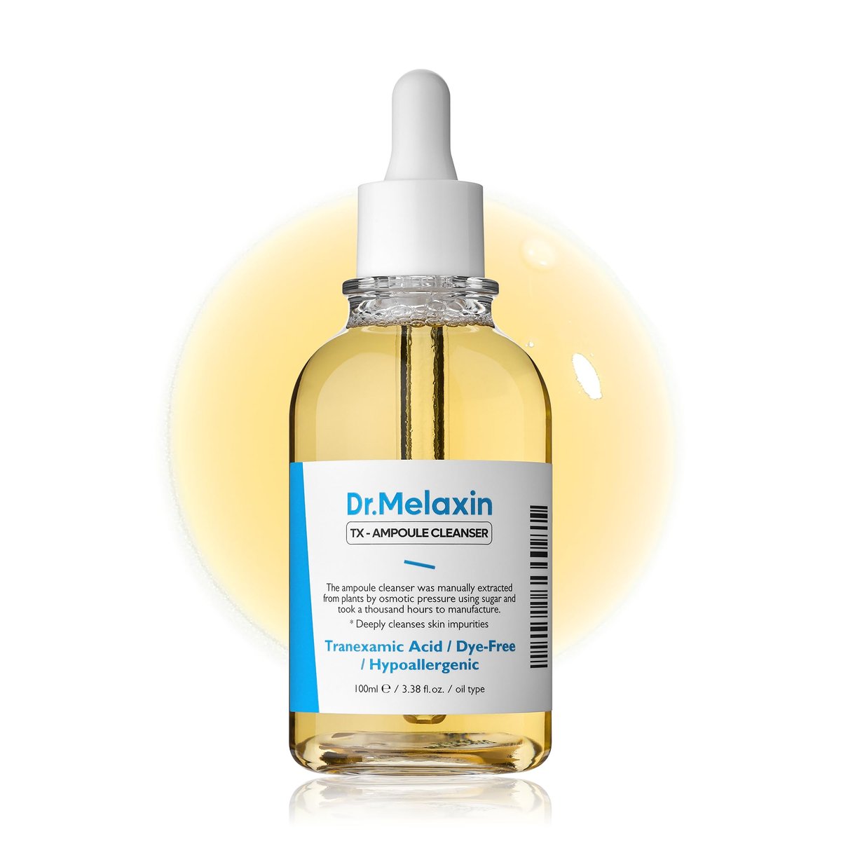 Dr.Melaxin TX Tranexamic Acid Ampoule Cleanser 100ml - Moisturizing & Soothing Face Wash for Sensitive Skin Avelisse