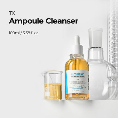Dr.Melaxin TX Tranexamic Acid Ampoule Cleanser 100ml - Moisturizing & Soothing Face Wash for Sensitive Skin Avelisse