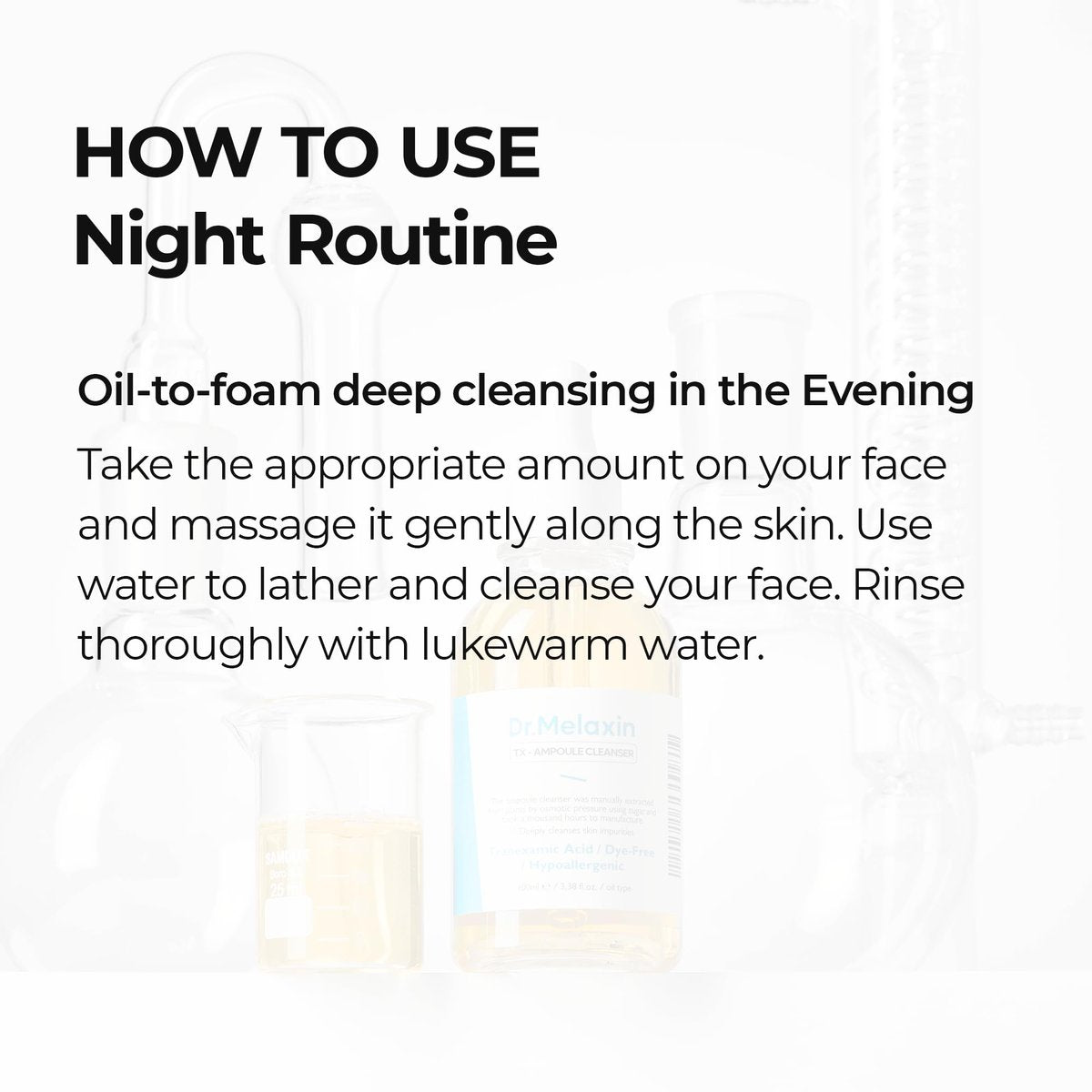 Dr.Melaxin TX Tranexamic Acid Ampoule Cleanser 100ml - Moisturizing & Soothing Face Wash for Sensitive Skin Avelisse