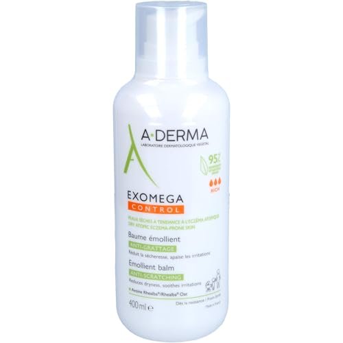 A-Derma Exomega Control Emollient Body Balm - 400 ml (13.53 Fl Oz) for Dry, Eczema-Prone Skin - görsel 2