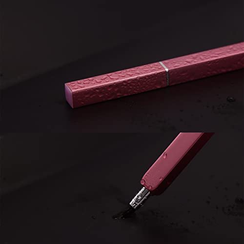 Professional Retractable Lip Brush - Precision Synthetic Bristle Lipstick Applicator for Women (Pink) - görsel 6