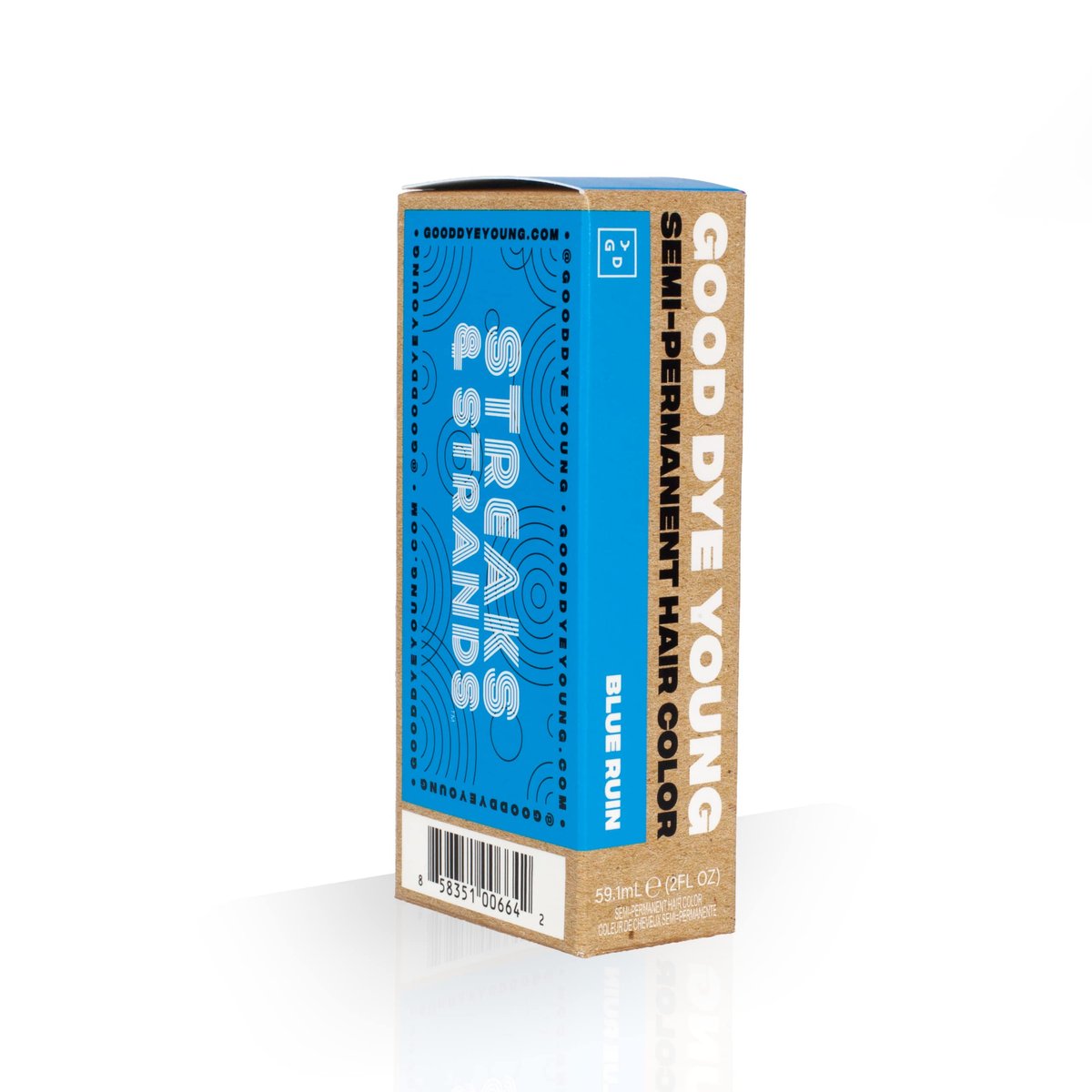 Good Dye Young Streaks and Strands Semi-Permanent Conditioning Hair Color - Blue Ruin | Vegan & Cruelty-Free - görsel 11