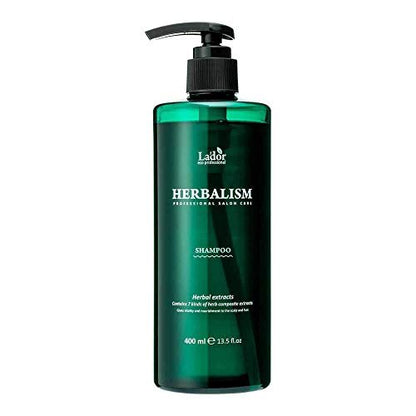 LA'DOR Herbalism Hair Shampoo 400ml - Strengthens Roots, Prevents Hair Loss with 7 Herbal Extracts, Panthenol & Amino Acids