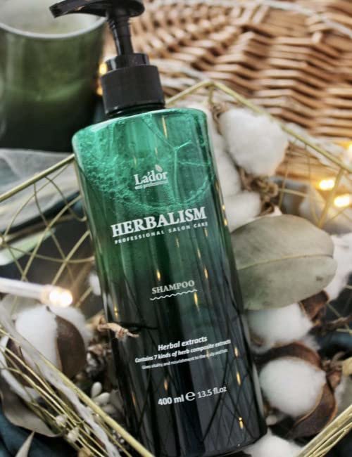 LA'DOR Herbalism Hair Shampoo 400ml - Strengthens Roots, Prevents Hair Loss with 7 Herbal Extracts, Panthenol & Amino Acids - görsel 6