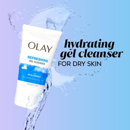 Olay Regenerist Hyaluronic + Peptide 24 Face Wash, Fragrance-Free, 5.0 fl oz