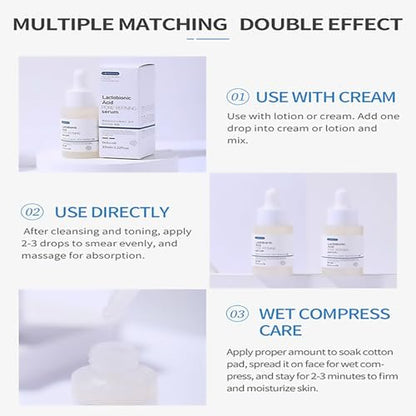 DEleventh Korean Brand Lactobionic Acid Face Serum - Shrink Pores, Balance Oil & Water, Remove Blackheads, Smooth & Radiant Skin, Reduce Fine Lines, Improve Texture (1.22 Fl Oz)