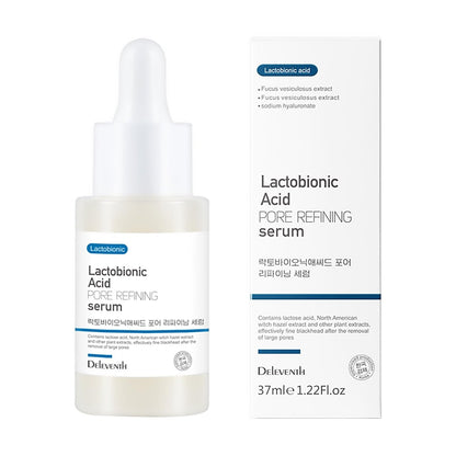 DEleventh Korean Brand Lactobionic Acid Face Serum - Shrink Pores, Balance Oil & Water, Remove Blackheads, Smooth & Radiant Skin, Reduce Fine Lines, Improve Texture (1.22 Fl Oz)