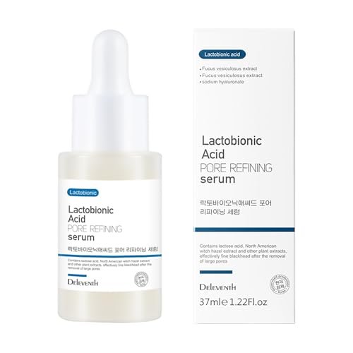 DEleventh Korean Brand Lactobionic Acid Face Serum - Shrink Pores, Balance Oil & Water, Remove Blackheads, Smooth & Radiant Skin, Reduce Fine Lines, Improve Texture (1.22 Fl Oz) - görsel 1