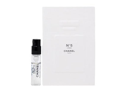 CHANEL No 5 L'Eau EDT Spray Perfume Samples 0.05oz / 1.5ml EACH - 2 Count Pack Avelisse