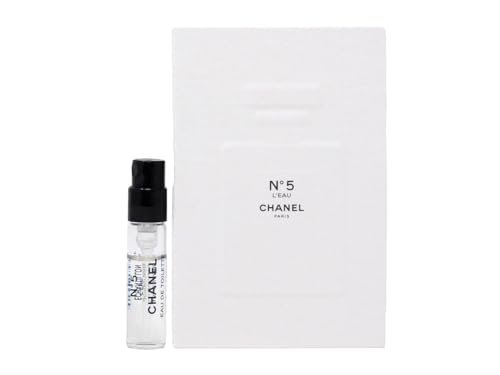 CHANEL No 5 L'Eau EDT Spray Perfume Samples 0.05oz / 1.5ml EACH - 2 Count Pack Avelisse