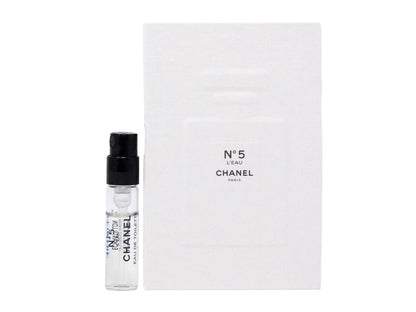 CHANEL No 5 L'Eau EDT Spray Perfume Samples 0.05oz / 1.5ml EACH - 2 Count Pack Avelisse