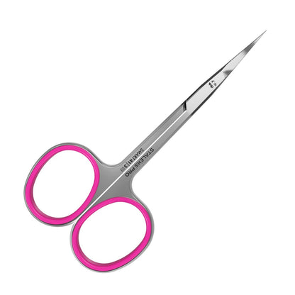 Staleks Professional Cuticle Scissors – Stainless Steel, Extra Fine Curved Blades – Smart 41 Type 3 SS-41/3