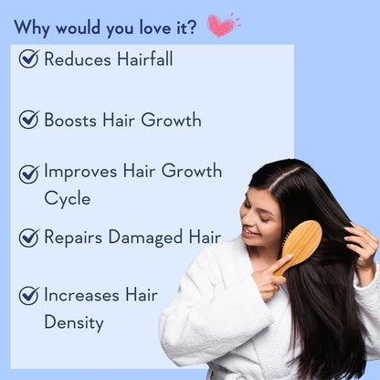 WishCare Hair Growth Serum Concentrate – Rosemary, 3% Redensyl, 4% Anagain, 2% Baicapil, Caffeine, Biotin, Plant Keratin & Rice Water
