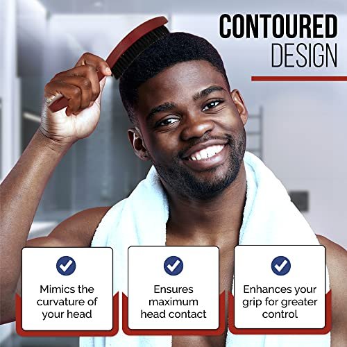 Roman-T Men's 360 Wave Brush Set - Three Handle Brushes for 360 Waves (Soft, Medium & Hard) - Grooming Gift Set Avelisse