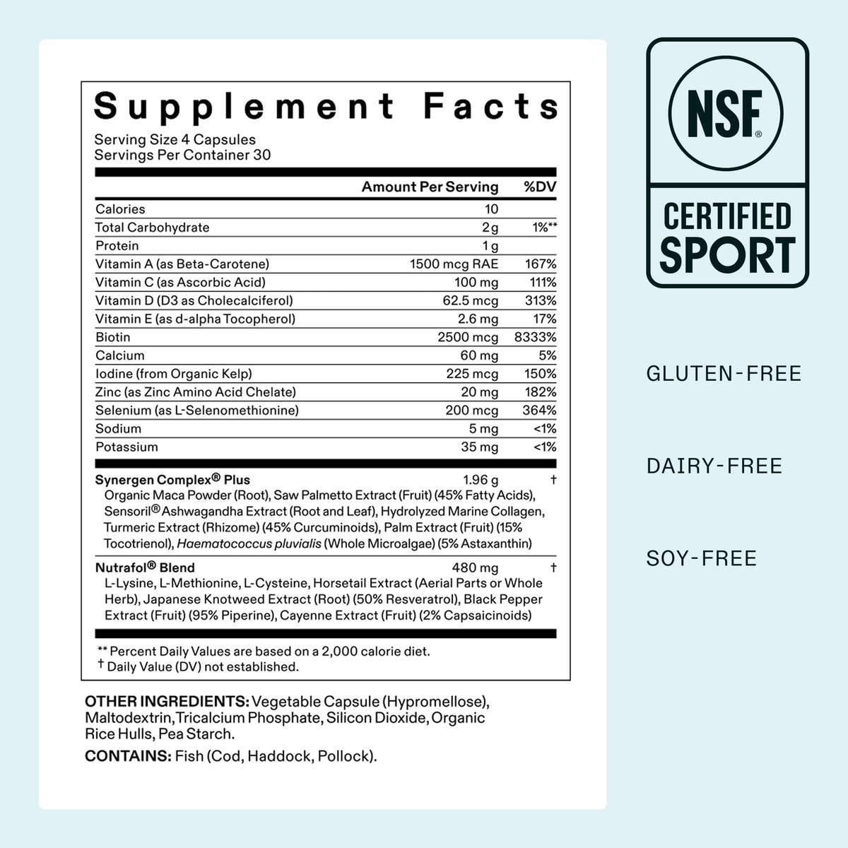 Nutrafol Women's Balance Hair Growth Supplements, Ages 45 and Up, Clinically Proven for Visibly Thicker Hair and Scalp Coverage in 3-6 Months, Dermatologist Recommended - 1 Month Supply Refill Pouch Avelisse