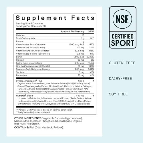 Nutrafol Women's Balance Hair Growth Supplements, Ages 45 and Up, Clinically Proven for Visibly Thicker Hair and Scalp Coverage in 3-6 Months, Dermatologist Recommended - 1 Month Supply Refill Pouch Avelisse