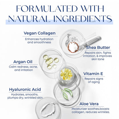 Skin 2.0 Hyaluronic Acid & Collagen Face Moisturizer – Deep Hydration, Firming & Anti-Aging Day Cream for Dry Skin – Dermatologist Tested, Korean Skin Care for All Skin Types, Clean Beauty – 1.69 Oz Avelisse