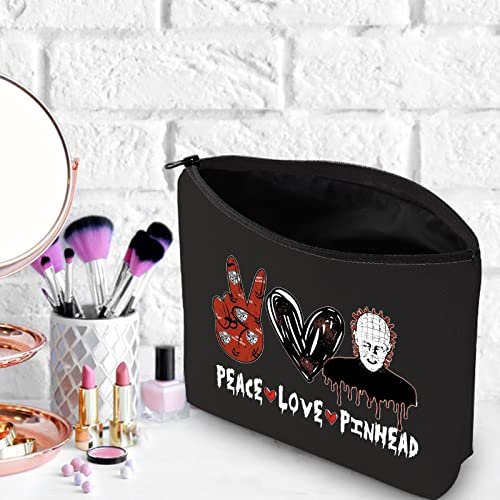 WZMPA Hellraiser Cosmetic Bag – Peace Love Pinhead Makeup Pouch for Fans - görsel 10