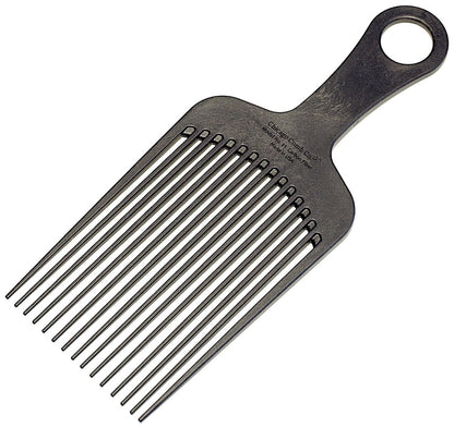 Chicago Comb Model 11 Carbon Fiber Large Hair Pick - Anti-Static, 7.5 Inches (19 cm), Made in USA Avelisse