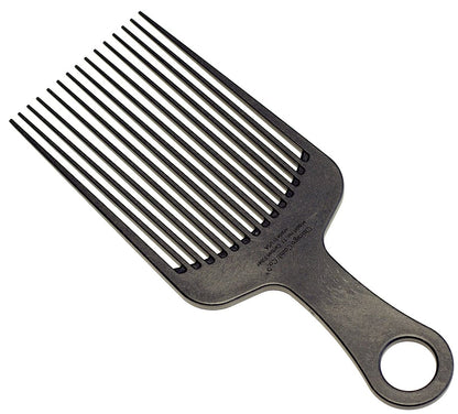 Chicago Comb Model 11 Carbon Fiber Large Hair Pick - Anti-Static, 7.5 Inches (19 cm), Made in USA Avelisse